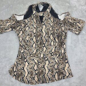 Thalia & Sodi Size‎ XL top Snake Skin print sleeves Women's Top